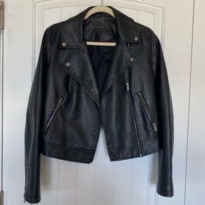 Aeropostale cropped leather jacket